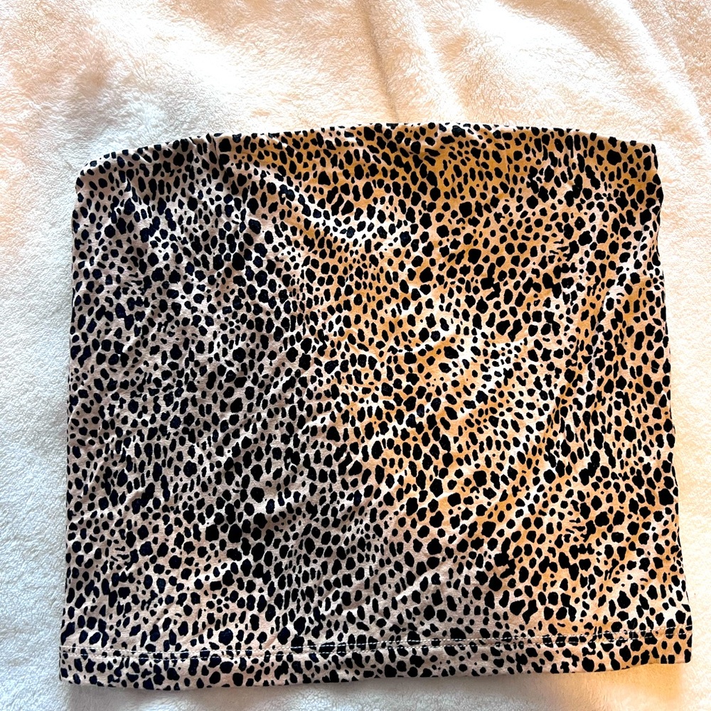 Cheetah tube top